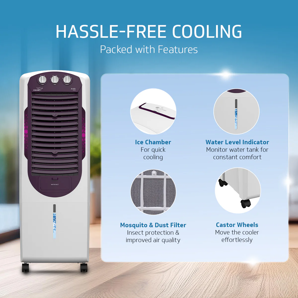 Arido T25 H Air Cooler 25L, Air Delivery - 1300 m3/h - Image 3