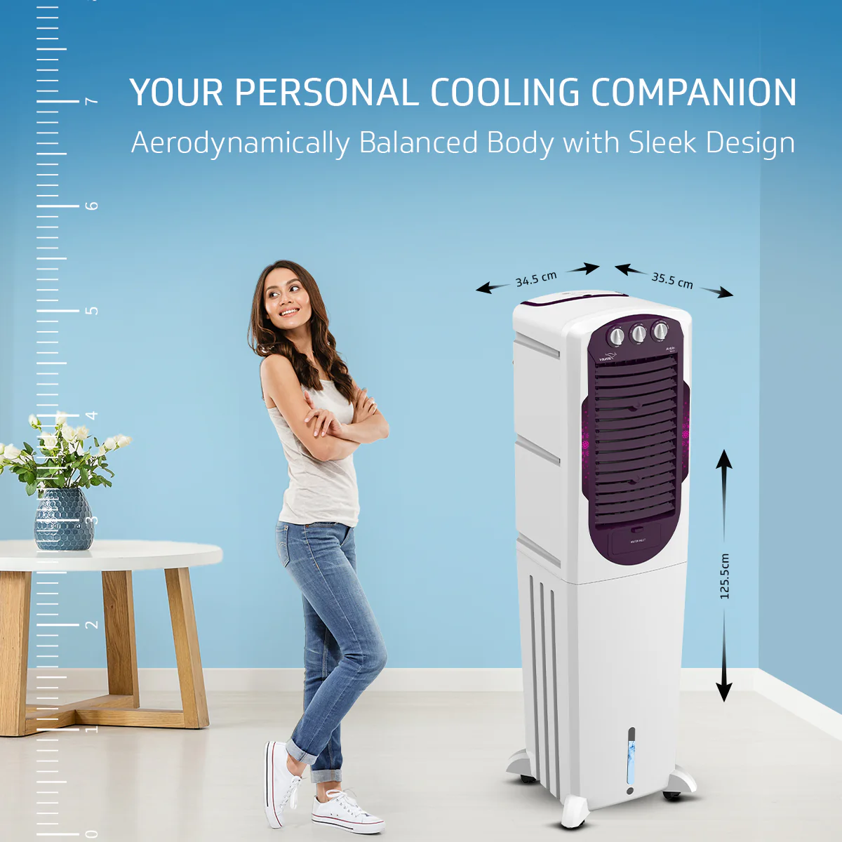 Arido T50 H Air Cooler 50L, Air Delivery - 1300 m3/h - Image 6