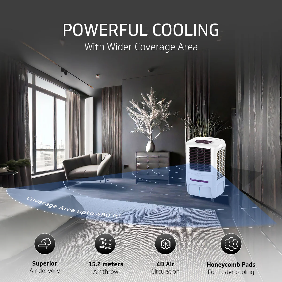 Arizod F85 Desert Air Cooler for Home - Image 4