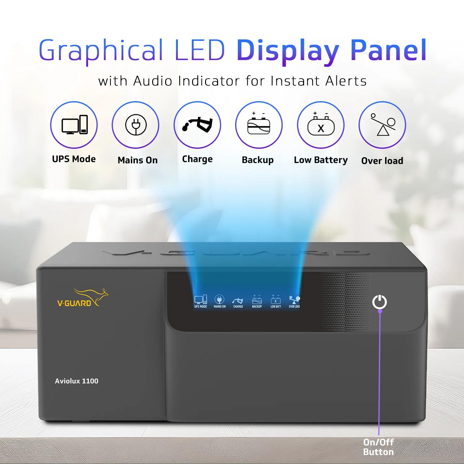 Aviolux 1100 Square Wave 950VA Inverter for Home, Office, and Shop with 2 Year Warranty - Image 4