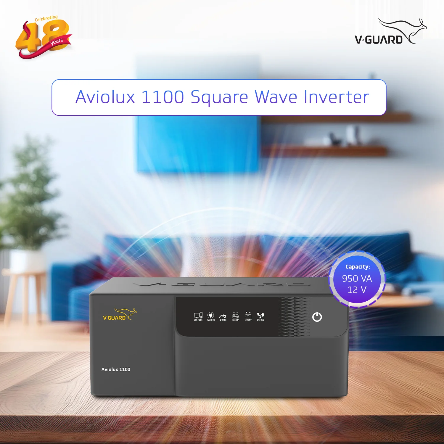 Aviolux 1100 Square Wave 950VA Inverter for Home, Office, and Shop with 2 Year Warranty - Image 7