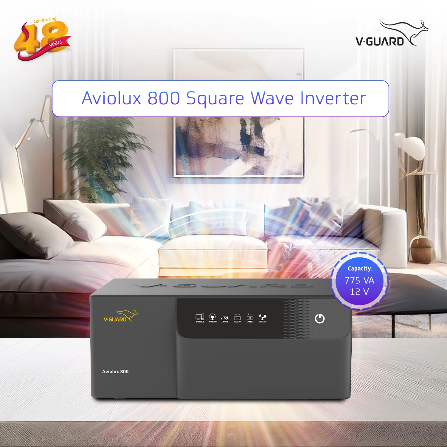 Aviolux 800 Square Wave 775VA Inverter for Home, Office, and Shop with 2 Year Warranty - Image 7