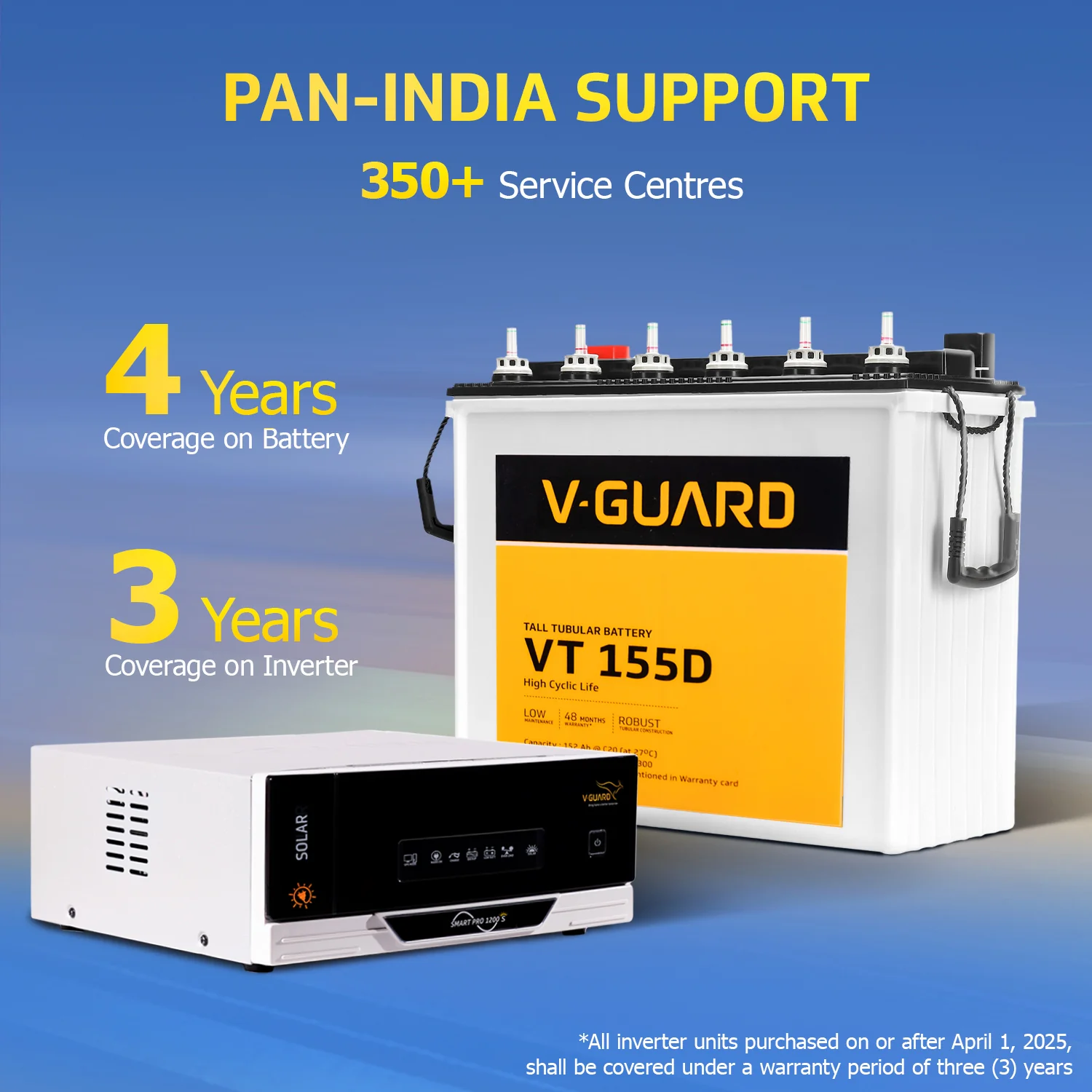 Smart Pro 1200 S Solar Inverter + VT 155D Battery Combo for Home, Office & Shops - Image 8