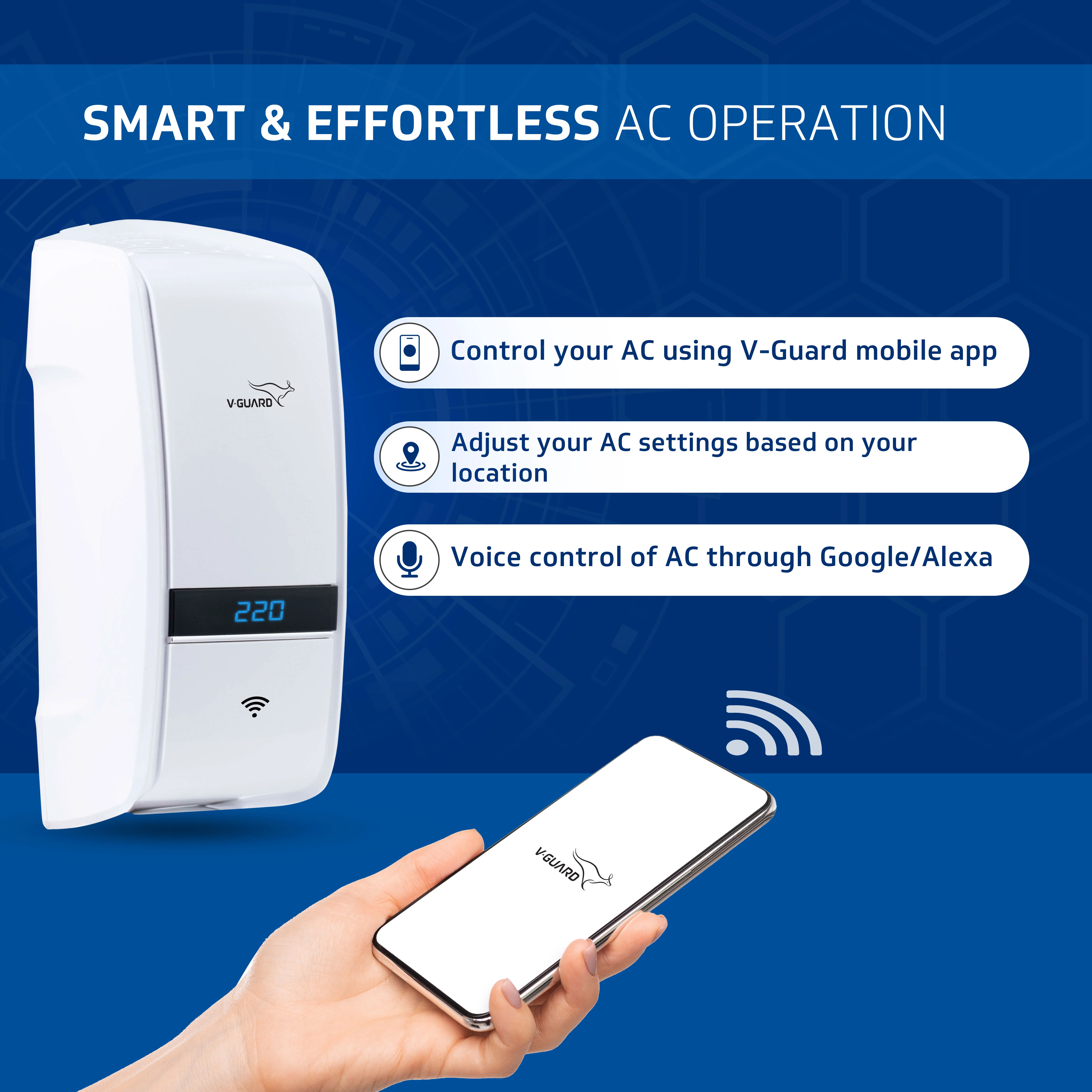 Denor iD4 3040 SMART AC Stabilizer for 1.5 ton Inverter AC (Working Range 150V-280V) - Image 3