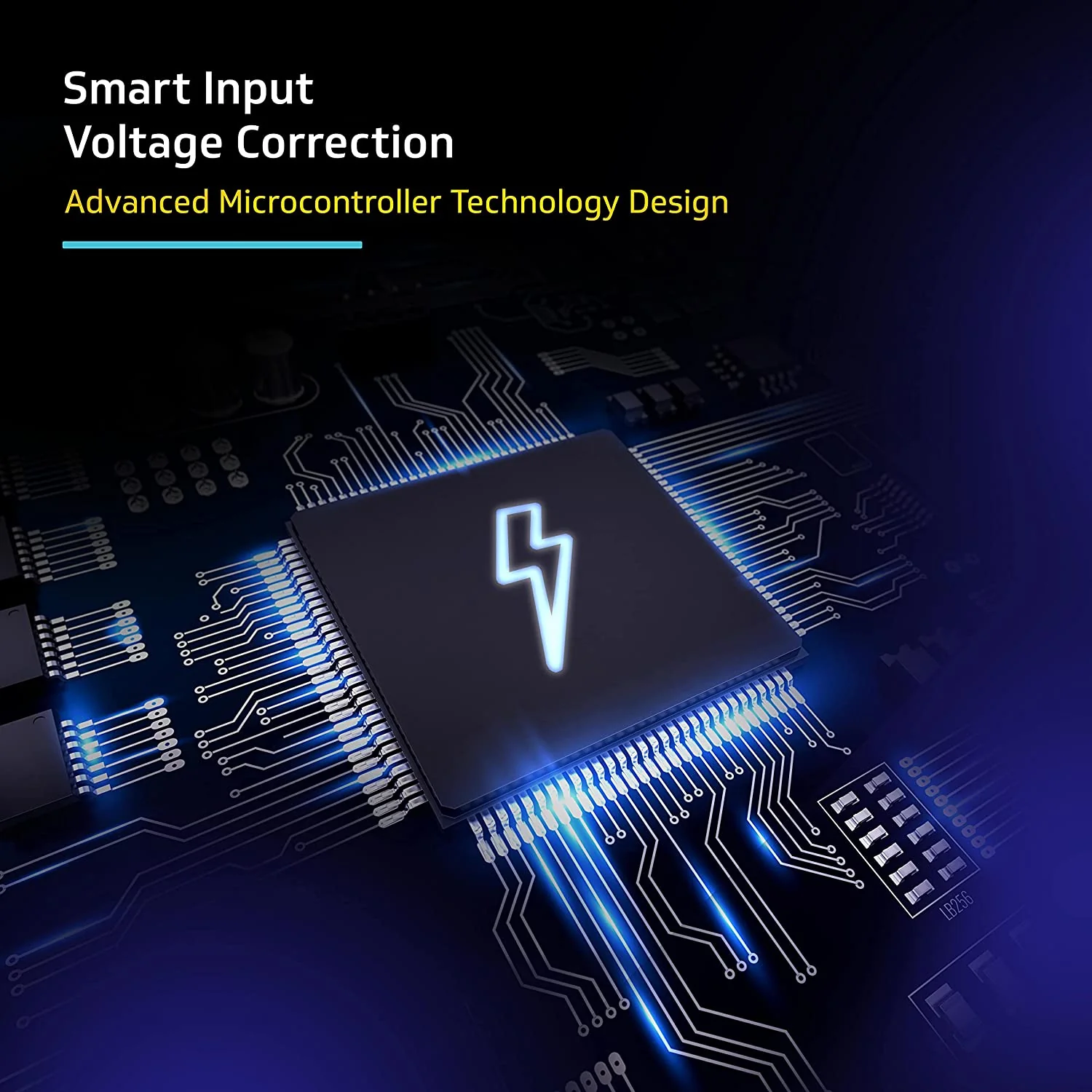 V-Guard Effino 1.3 DG TV Stabilizer | Applicable for Smart TVs up to 82 cm (32) +Set Top Box | 1.3 Ampere Capacity | Seven Segment Digital Display | Black - Image 3