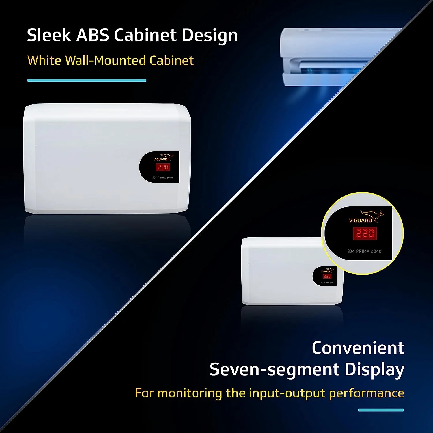 iD4 Prima 2040 AC Stabilizer for 1.5 ton Inverter AC (Working Range 160-280 VAC) - Image 5