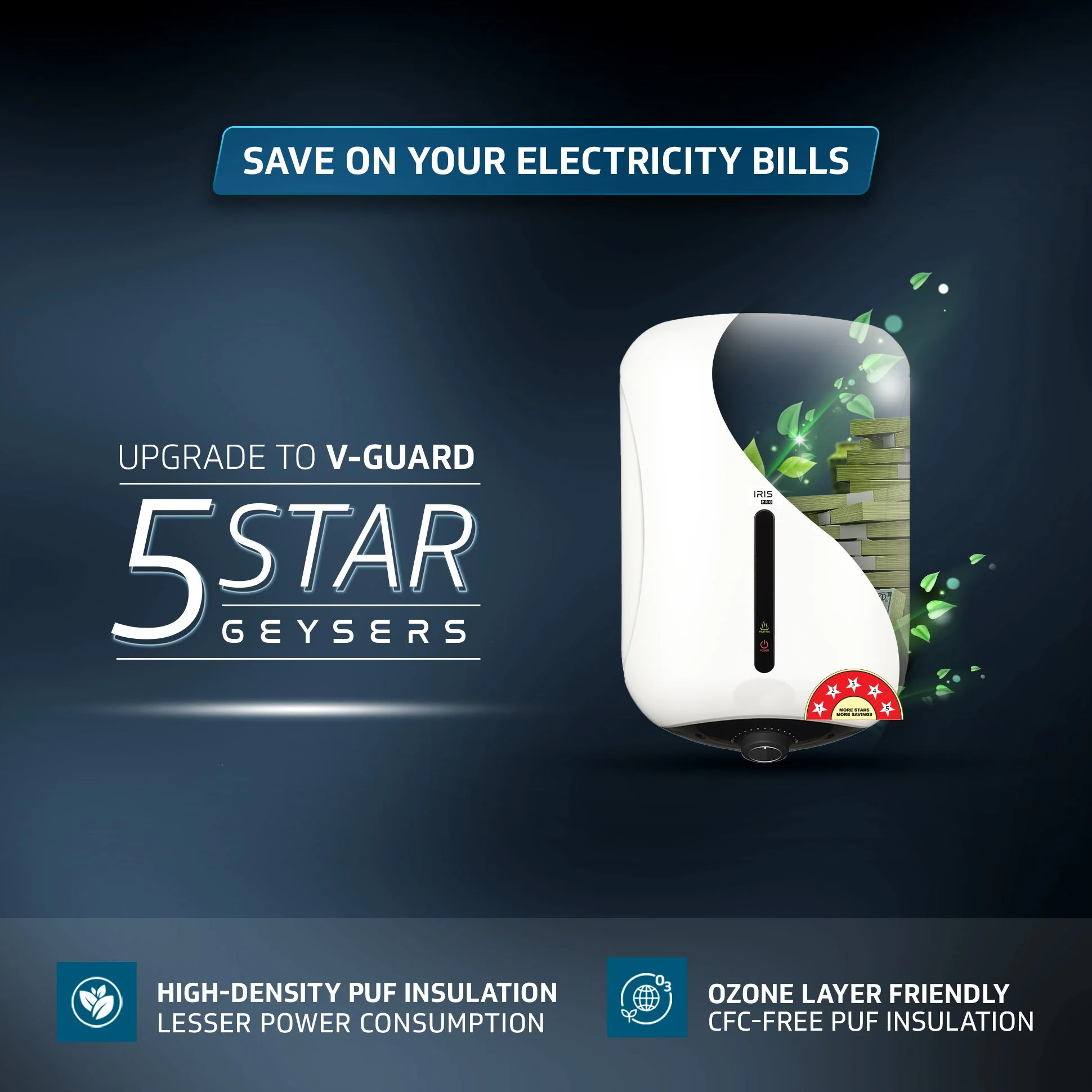 Iris Pro Geyser 25 Litre Water Heater for Home with Rust-Proof ABS Body - Image 5