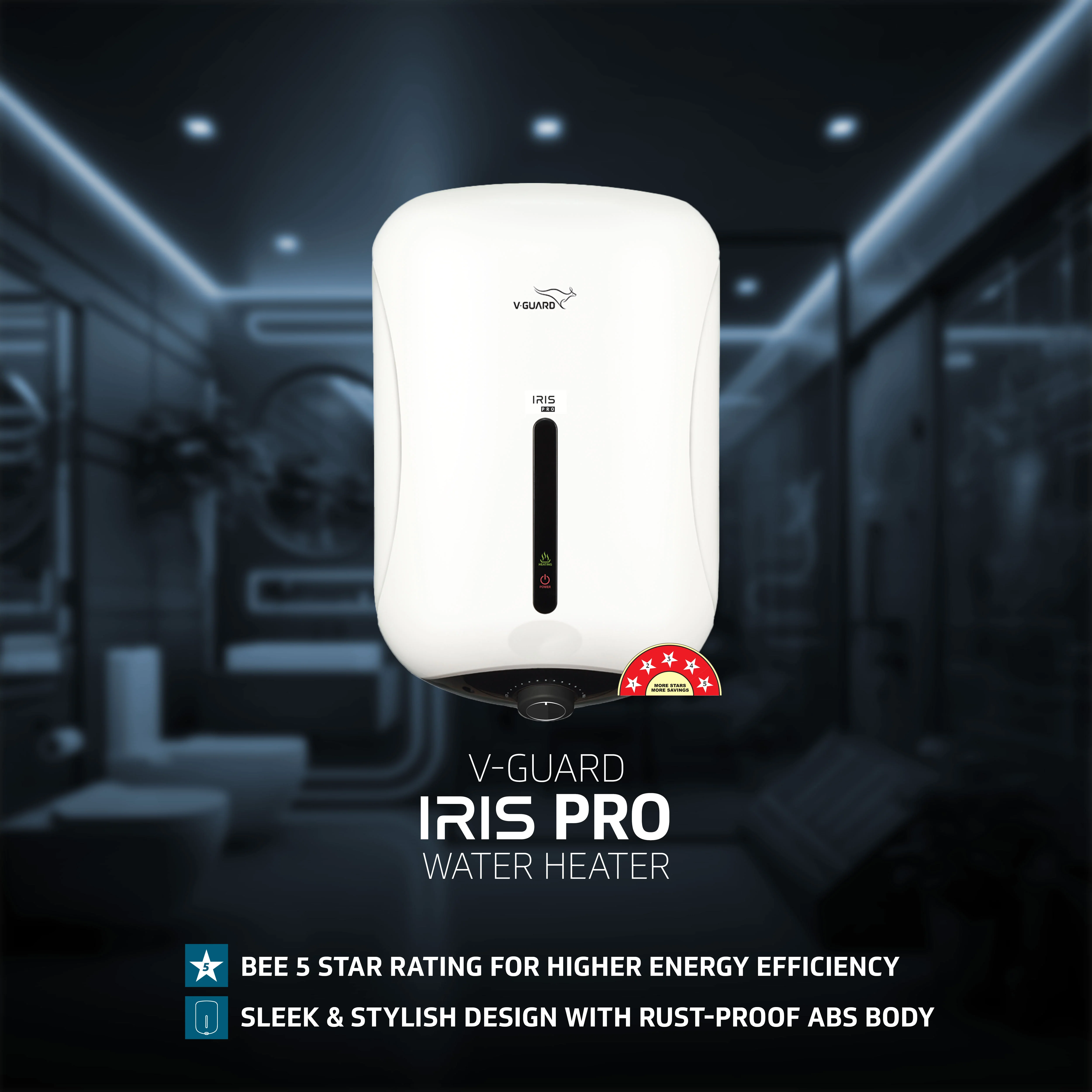 Iris Pro Geyser 25 Litre Water Heater for Home with Rust-Proof ABS Body - Image 7