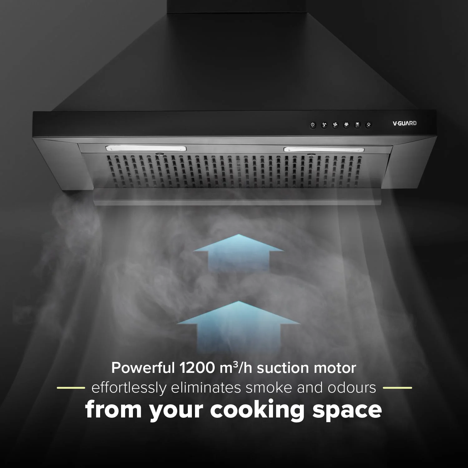  P10 Chimney for Kitchen - High Suction of 1200 m³/h/Filter-Less Chimney/One-Press Heat Auto-Clean/Energy-Efficient LED Lights/Low Noise/Easy-to-Clean Panel - Image 4