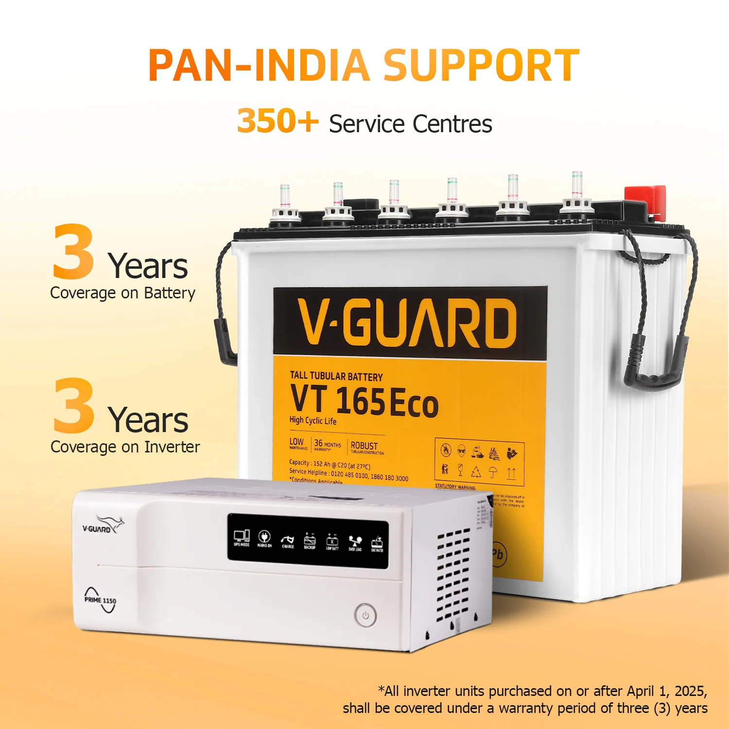 Prime 1150 Inverter and VT 165 Eco Battery Combo for Home, Office & Shops - Image 8