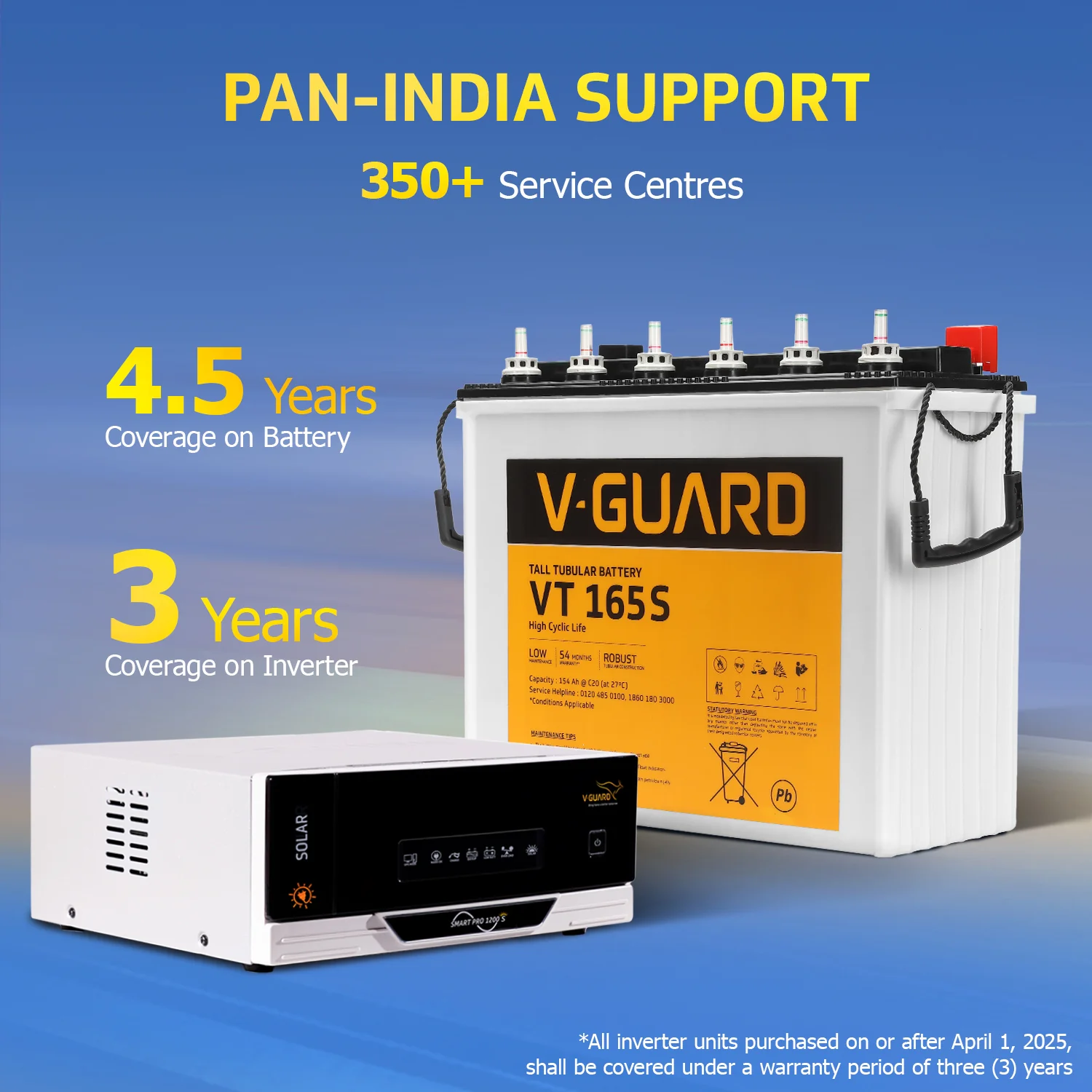 Smart Pro 1200 S Solar Inverter + VT 165S Battery combo for Home, Office & Shops - Image 8