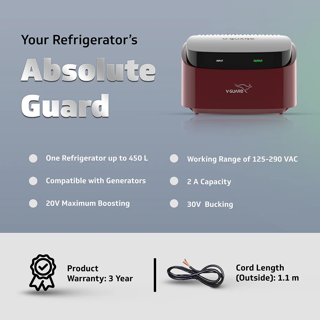 V-Guard Trossia 450 Stabilizer for Refrigerator up to 450 Litre - Image 5