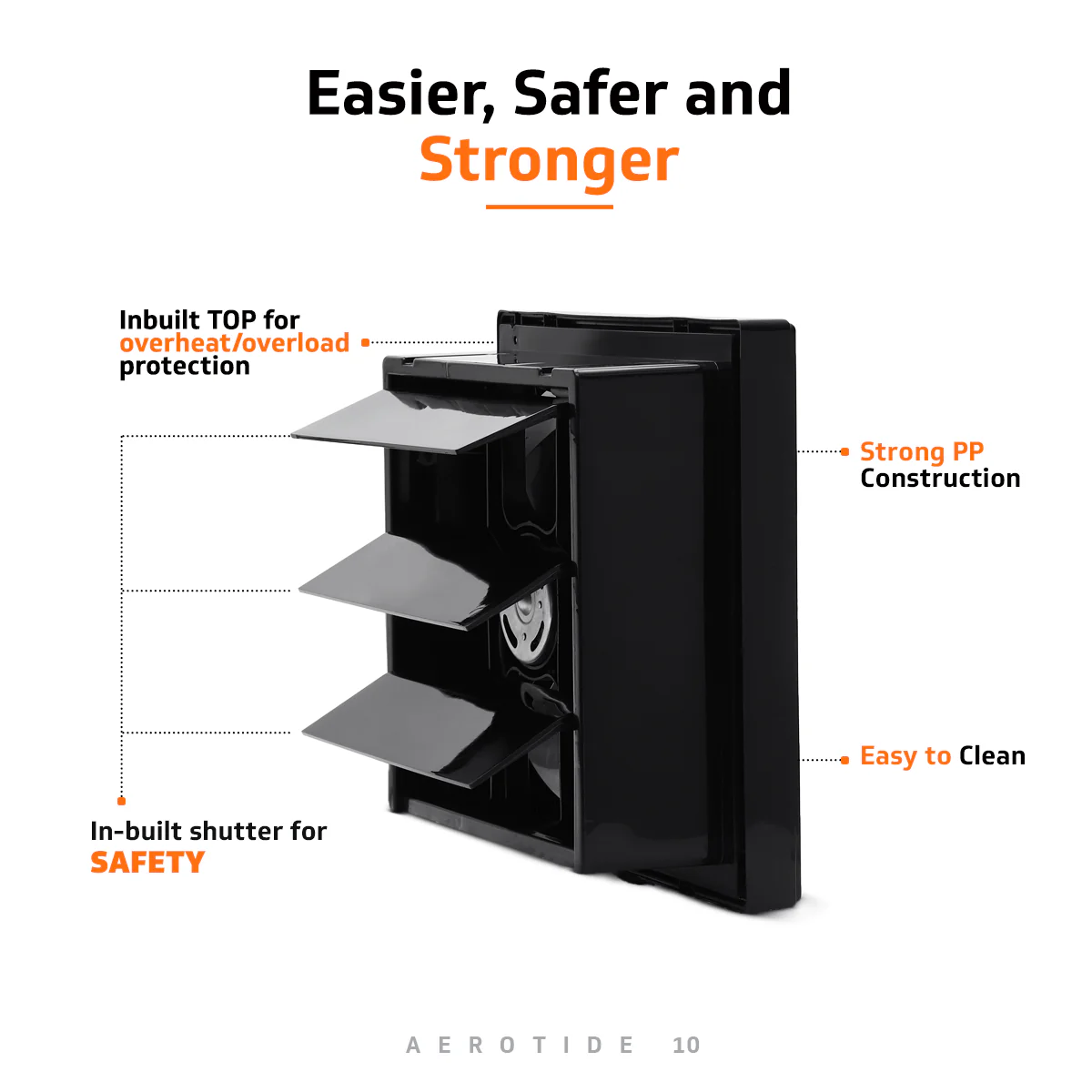 Aerotide 10 Black Exhaust Fan - Image 4