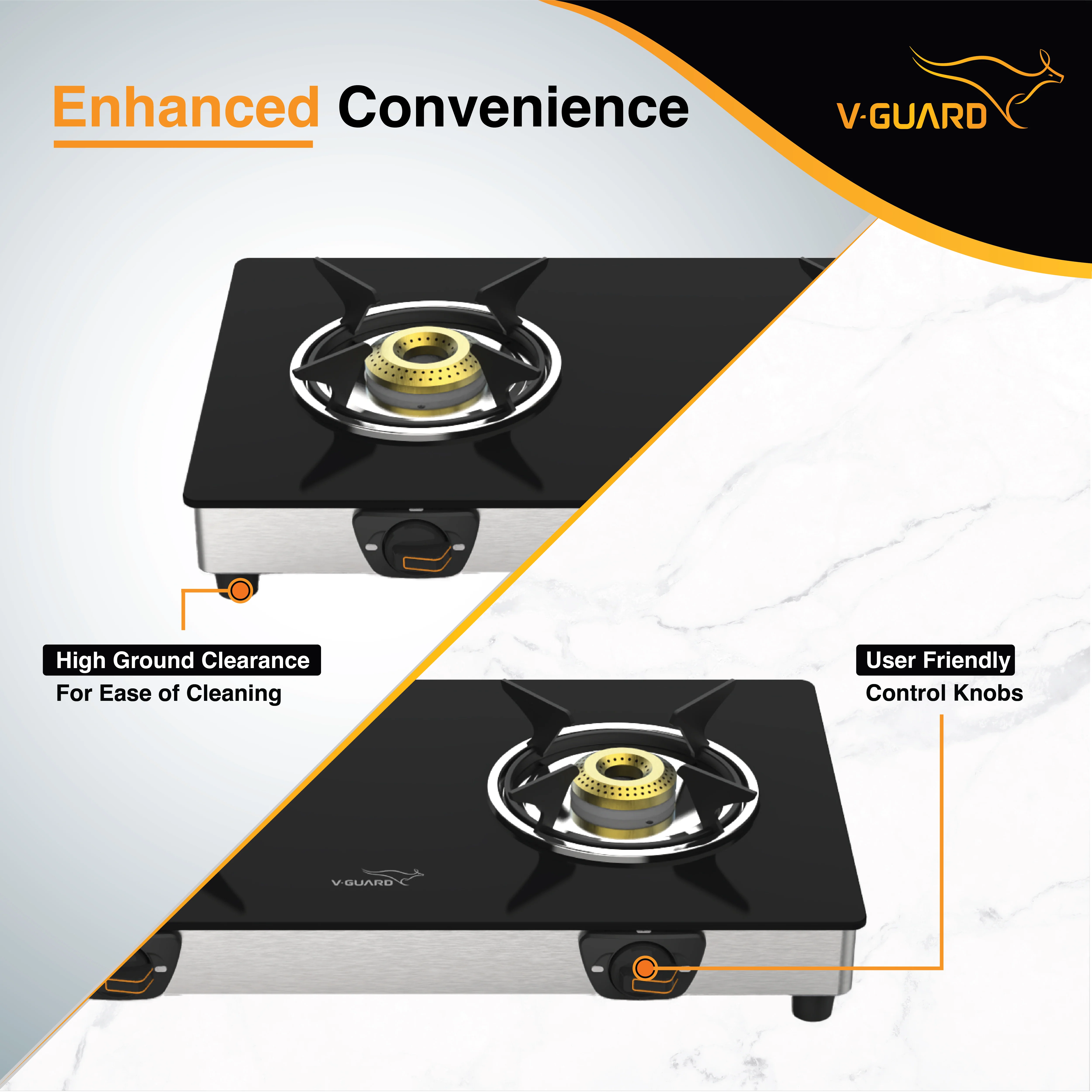 VGD 260 SX 2 Burner Glass Gas Stove - Image 4