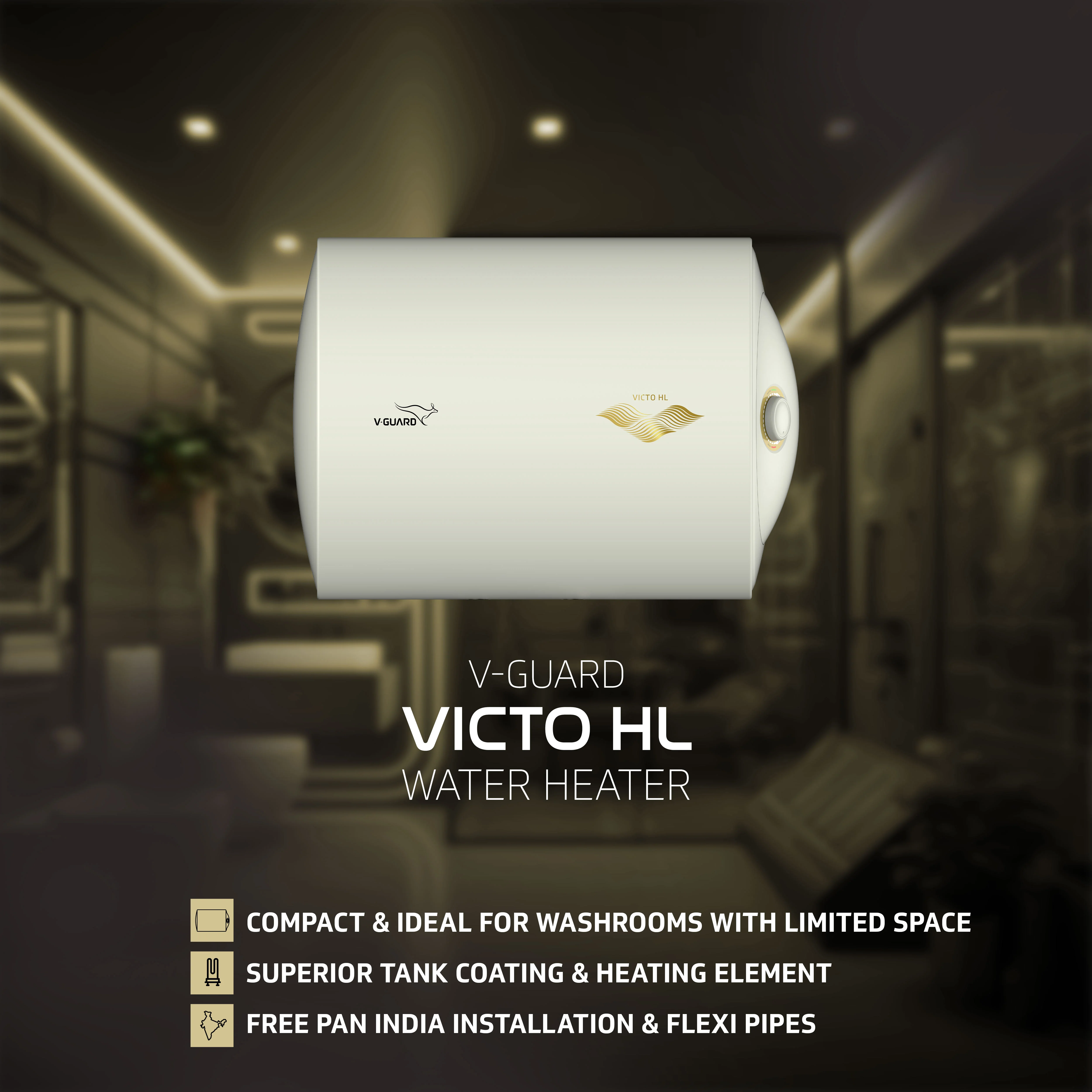 Victo HL 15 L Horizontal Water Heater - Image 7