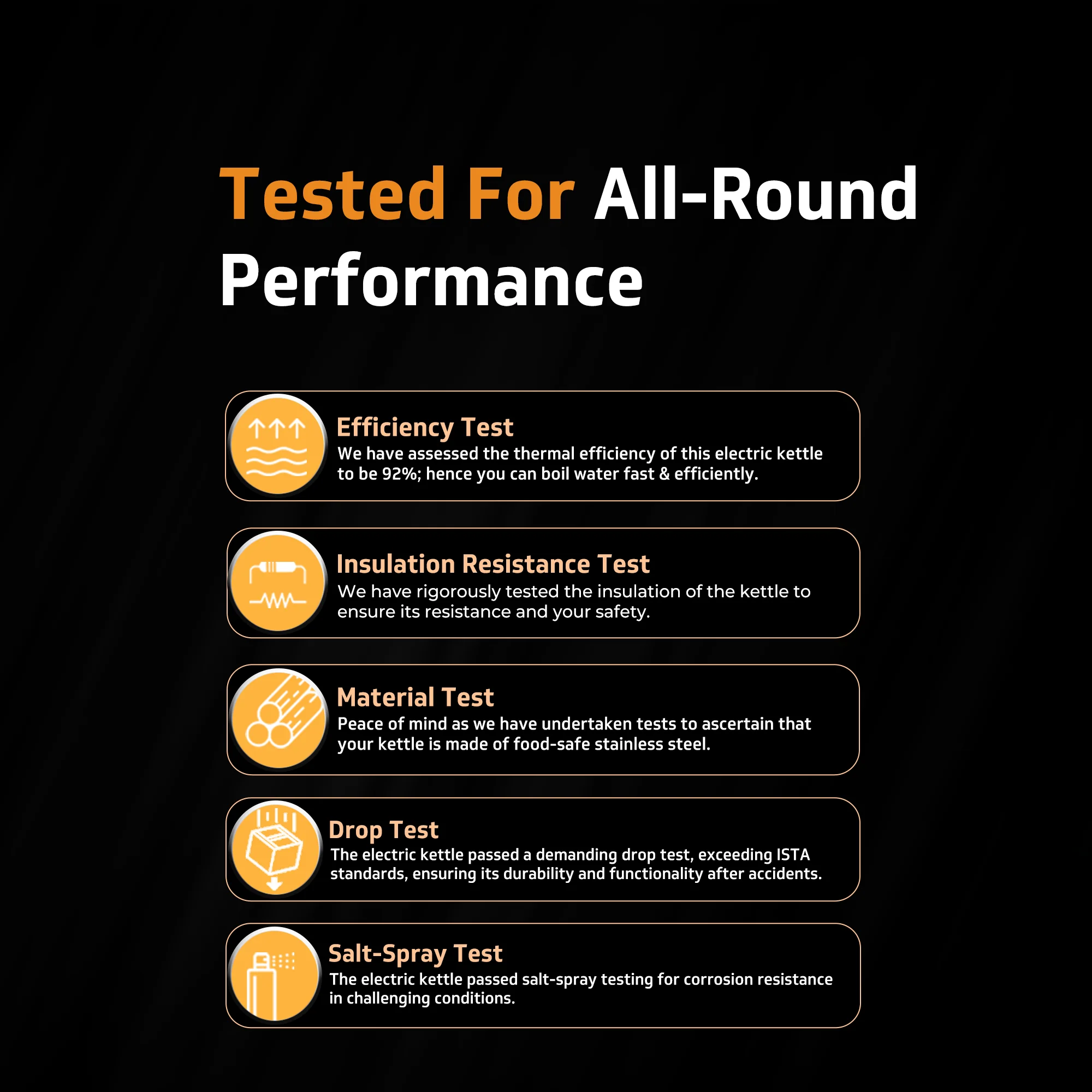 VKS15 Electric Kettle for hot water | 1.5 Litre 1500 watt, Stainless Steel Hot water kettle | Power Indicator | Auto cut-off - Image 10