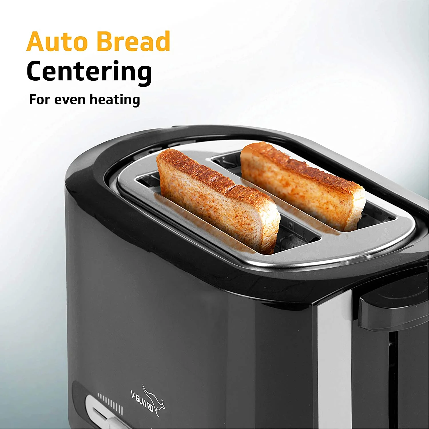 VT230 850 Watt 2-Slice Automatic Pop-Up Toaster with Bun Warmer, Variable Browning Levels and Defrost & Reheat Functions - Image 6