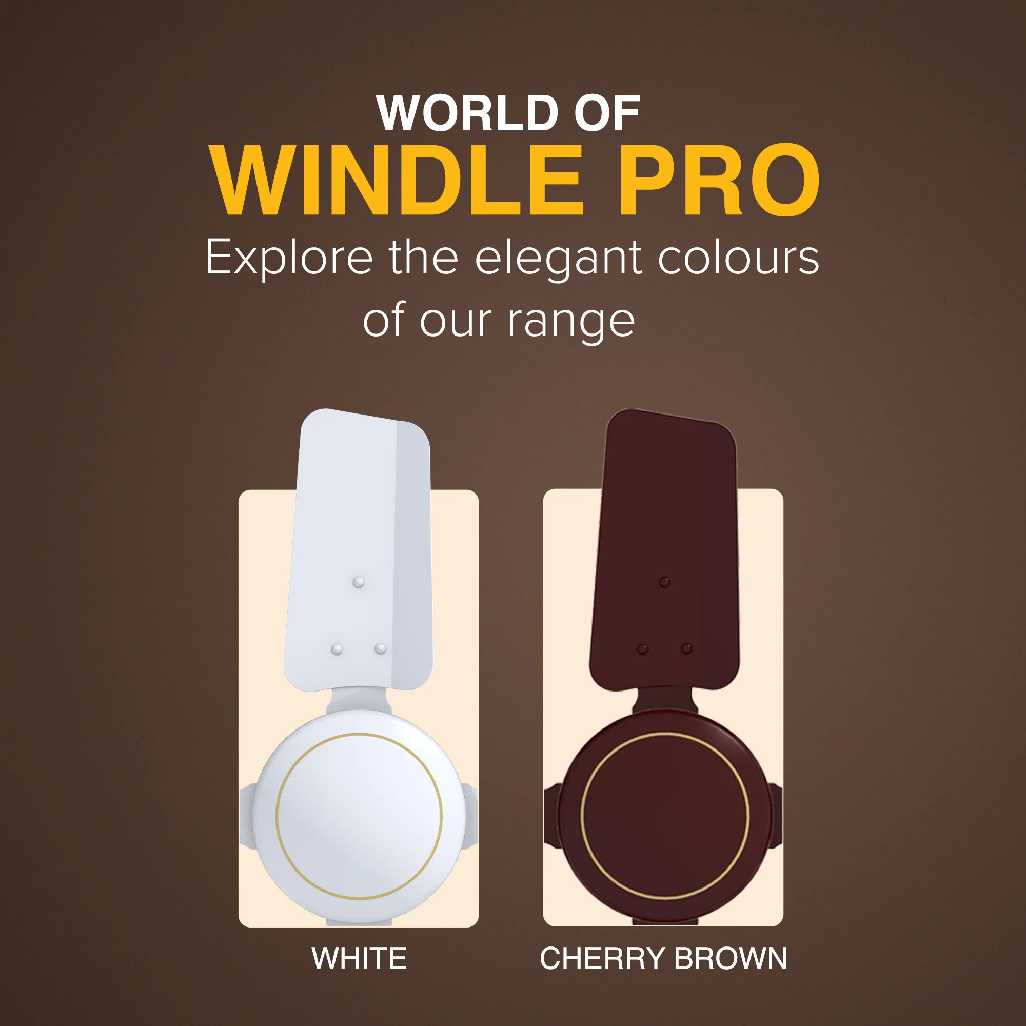 Windle Pro AS High-Speed Ceiling Fan for Home 60 cm, Cherry Brown - Image 7